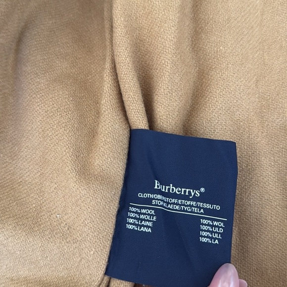 Vintage Burberry Tan Nova Check Plaid Lined Double Breasted Tie Trench Coat - Picture 9 of 16